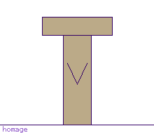 T-shaped pillar, homage